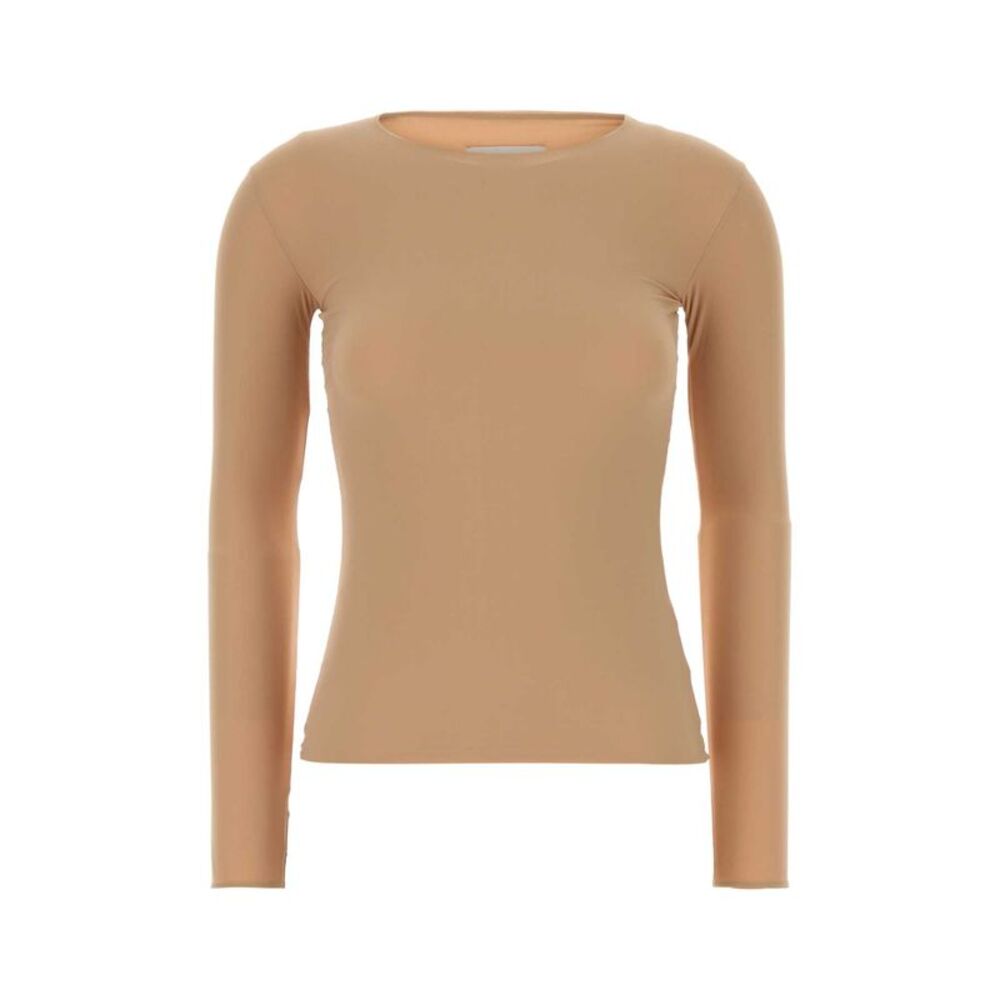 Jil Sander Women Skin Pink Stretch Nylon Top